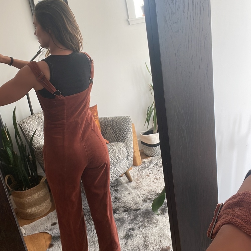 🍄Urban Outfitters🍄  Corduroy Festival Jumpsuit Size Small Petite - Picture 4 of 9
